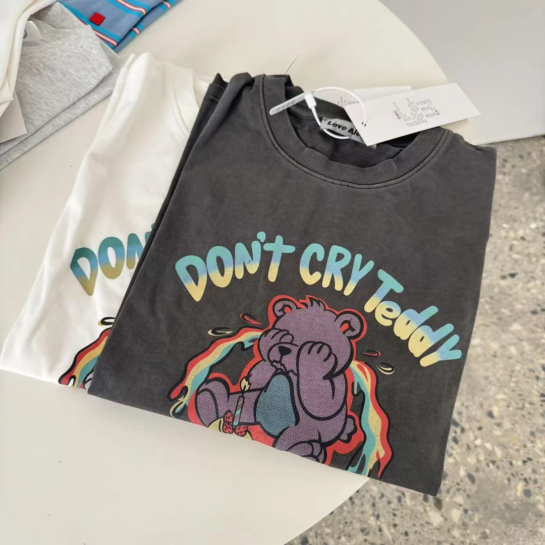 复古捂脸小熊短袖no.退no.换