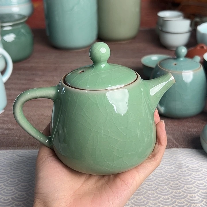 龙泉云间青瓷小米茶器