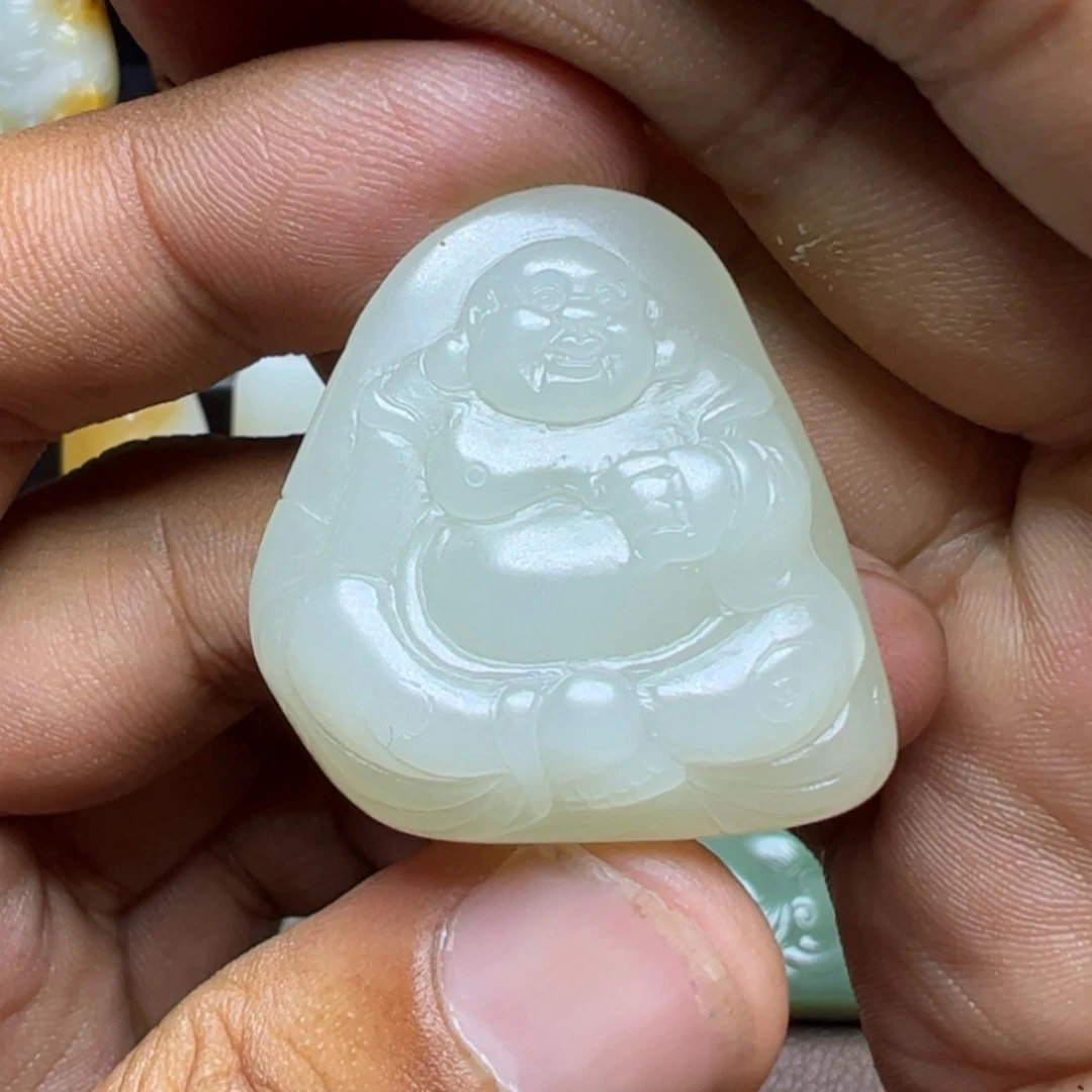 【闪购商品】和田玉未镶嵌吊坠(不含链)青***白