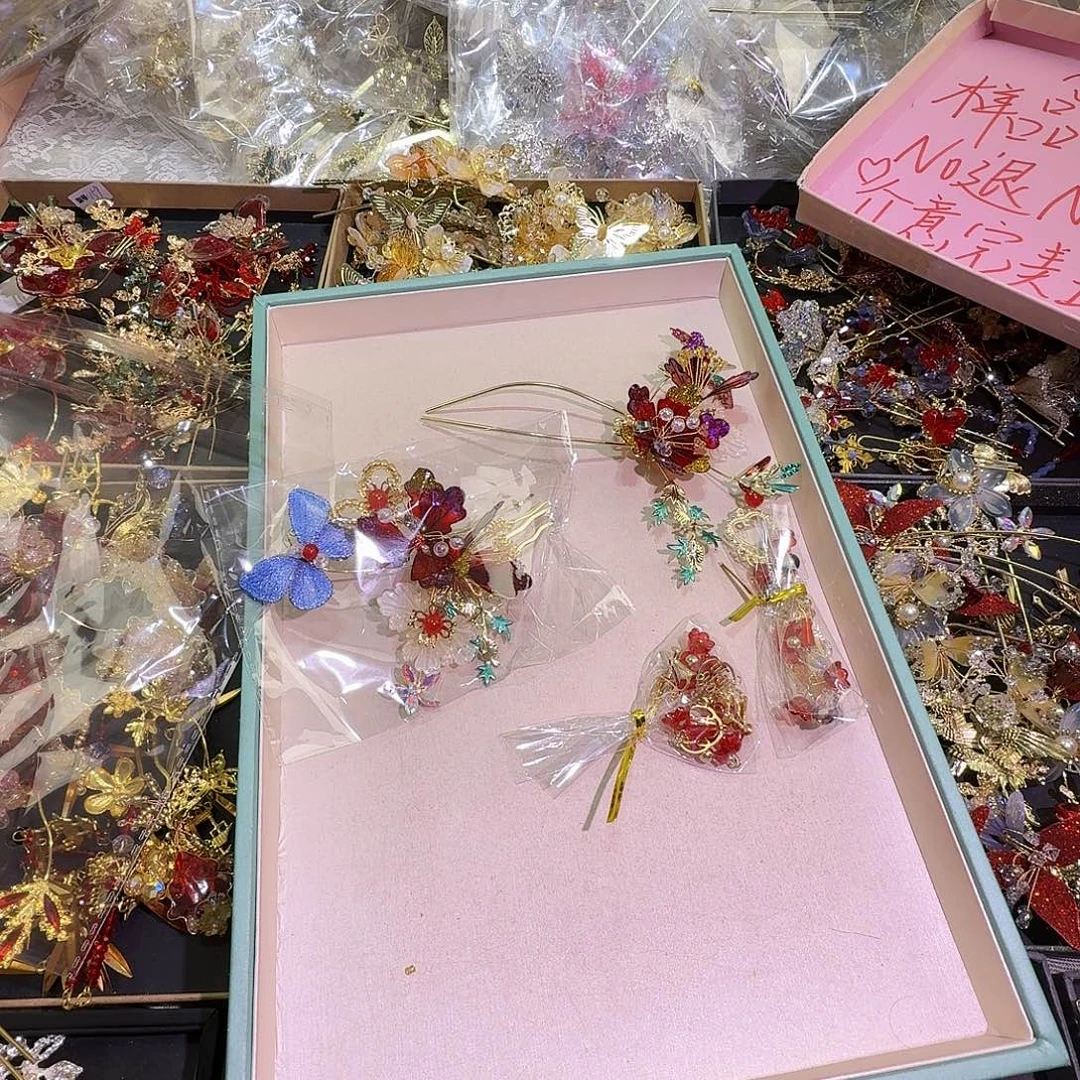 混合材质新娘头饰不退不换不售后无礼盒备注20