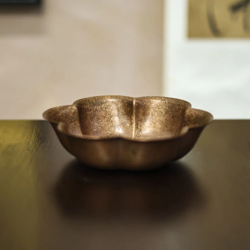 【宽窄】六瓣花朵壶承（春喜铜0057）