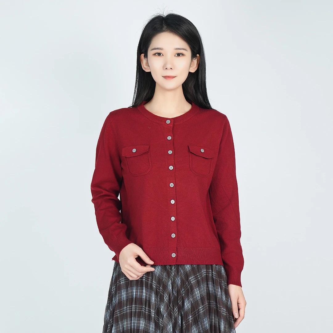 小香风针织开衫女款时尚洋气打底衫宽松显瘦外套WH05006936