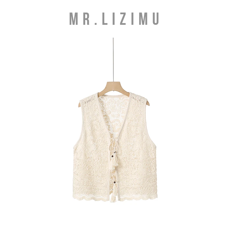 李子木先生【传统】国风马甲女款爆款2025新款轻奢镂空外穿洋气马甲