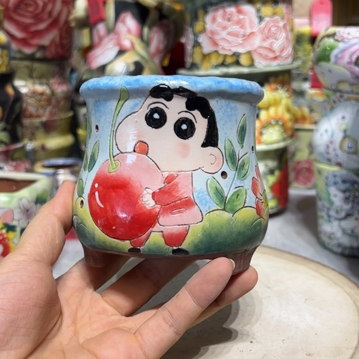 景德镇红陶精品手绘陶瓷