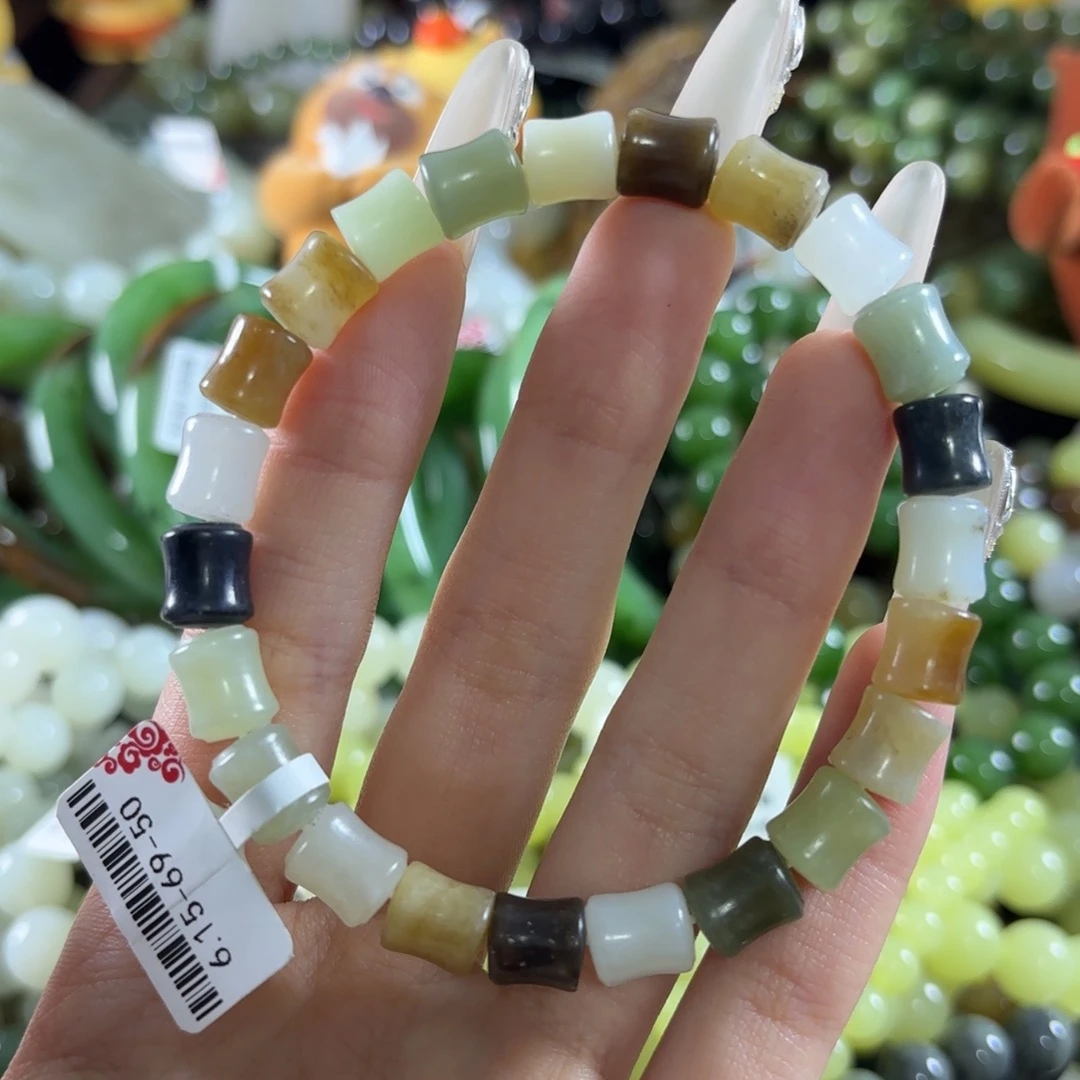 和田玉未镶嵌手链107