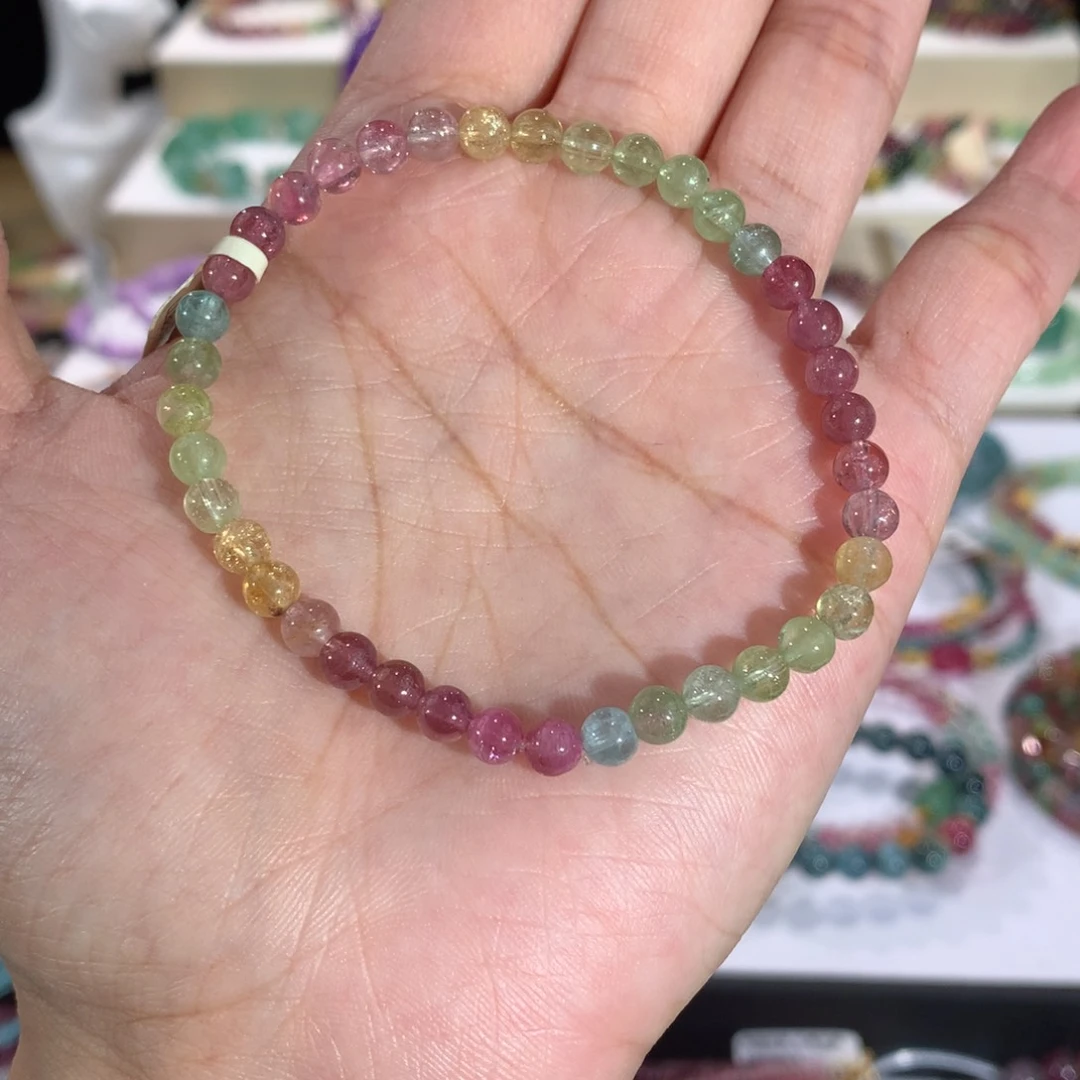 碧玺未镶嵌手串手链