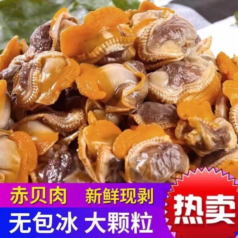 速冻赤贝肉鲜嫩肥美无沙新鲜毛蛤肉