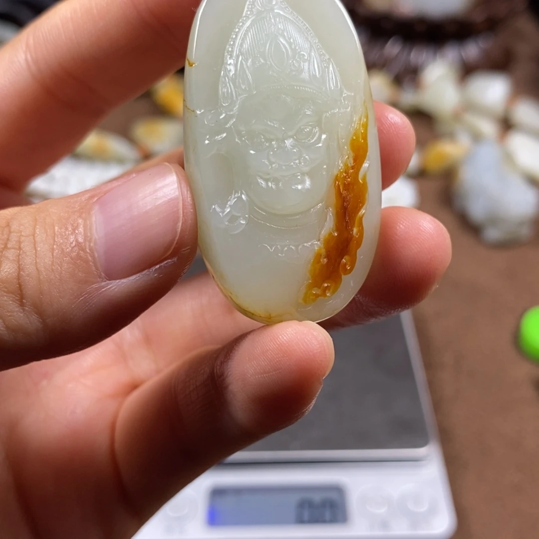 和田玉未镶嵌挂件