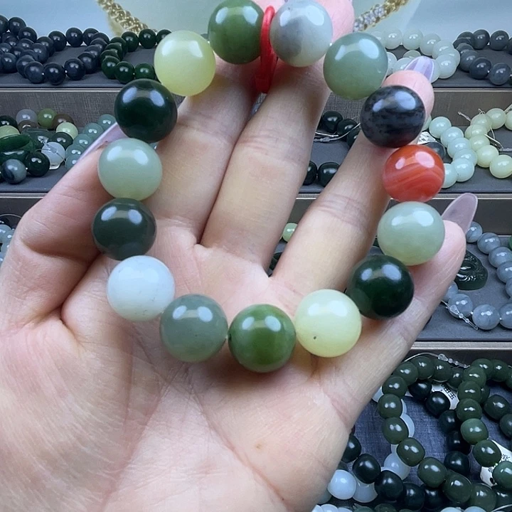 和田玉未镶嵌手链