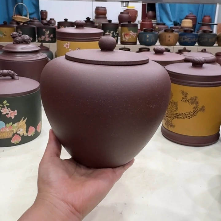 茶叶罐紫砂美人间一斤