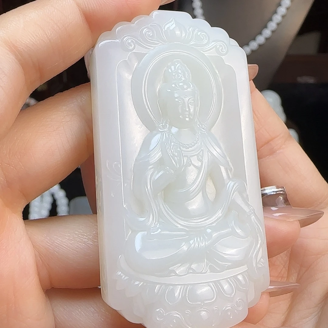 和田玉未镶嵌颈饰定制发货