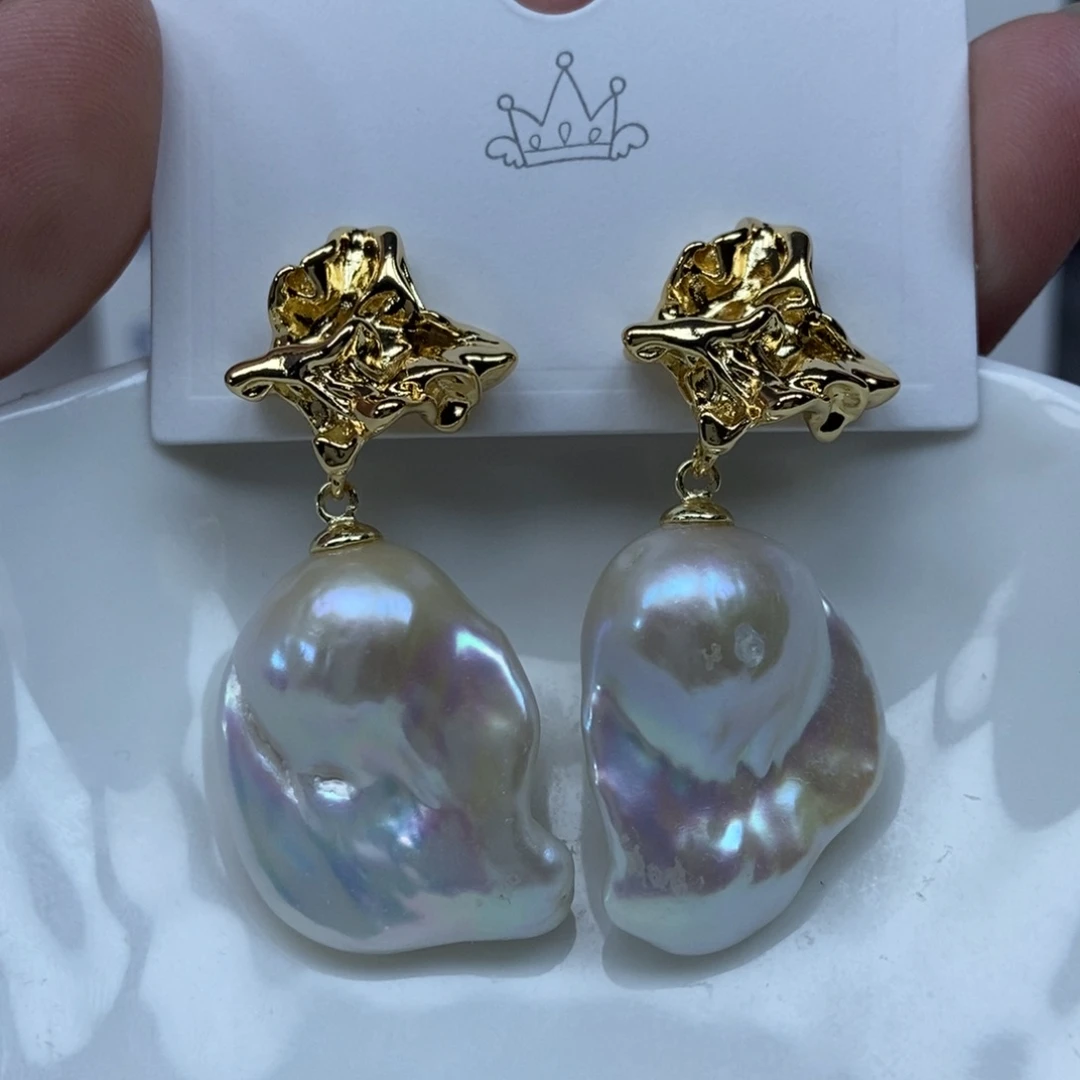 淡水珍珠耳环合金福利104