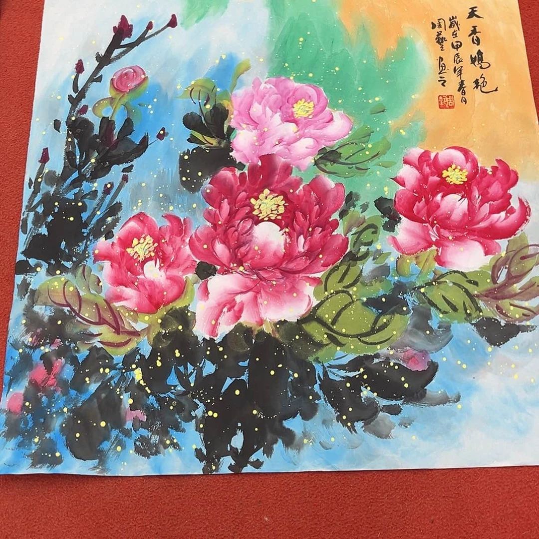 国画手绘国画作品