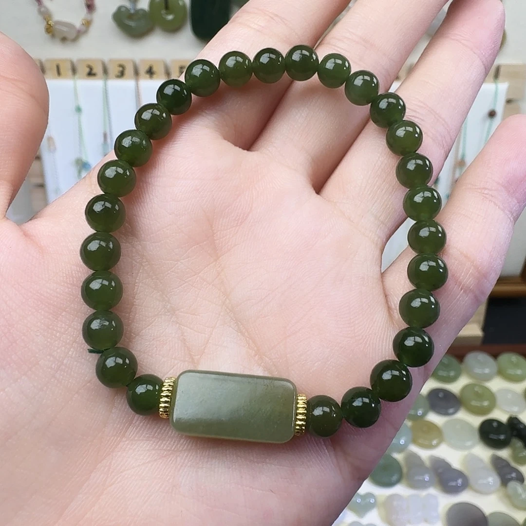 和田玉未镶嵌手链