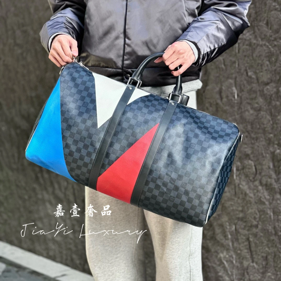 99新 LouisVuitton/路易威登 （6932、7266)keepall 55美洲杯旅行包