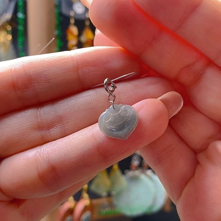 翡翠未镶嵌耳饰翡翠