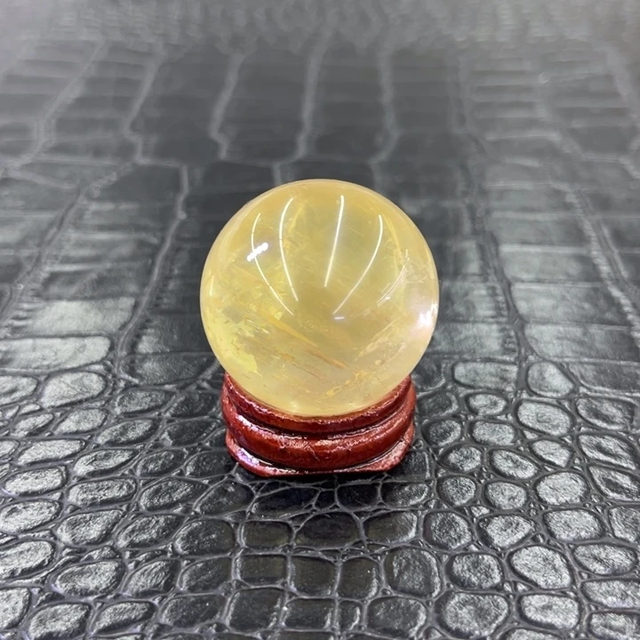 水晶珠宝半成品未镶嵌小黄球一套