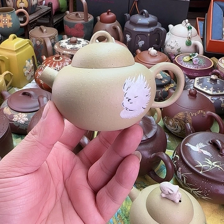 茶壶紫砂元宝小狗子