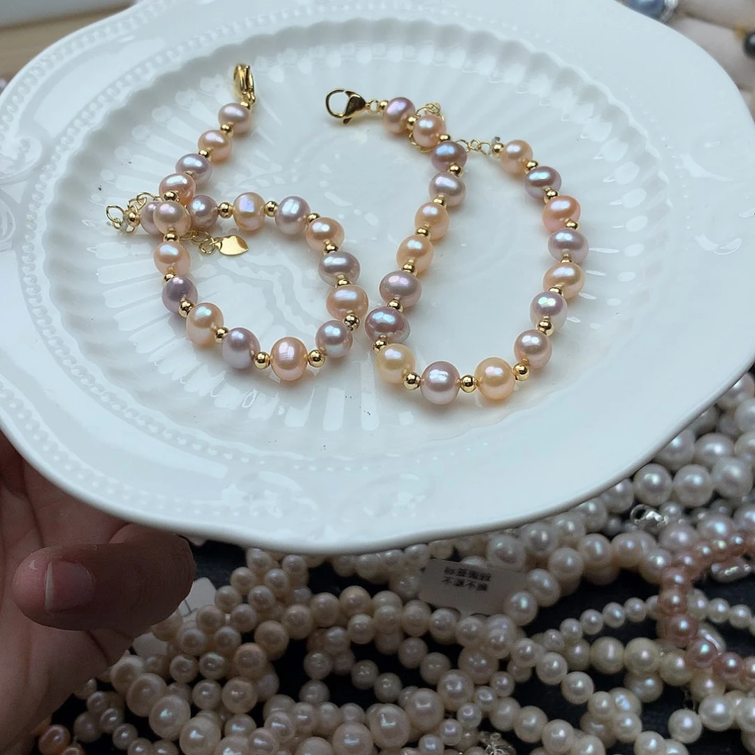 淡水珍珠6-7未镶嵌sl5手链