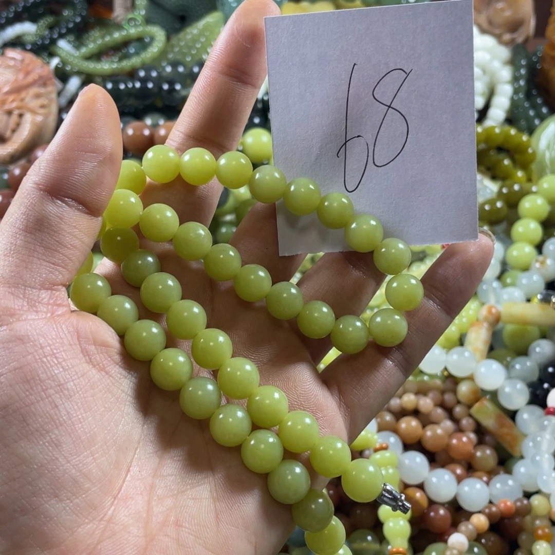 未镶嵌蛇纹石玉手串