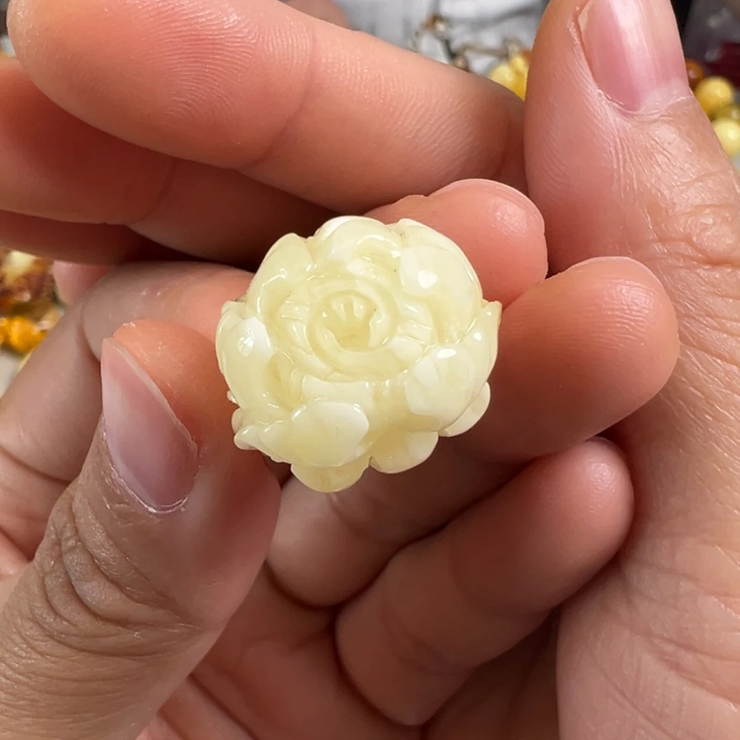 蜜蜡银S925镀金镶嵌裸石蜜蜡