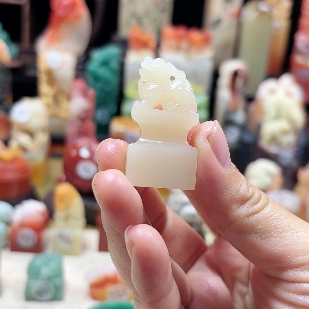 其他寿山石貔貅扁章