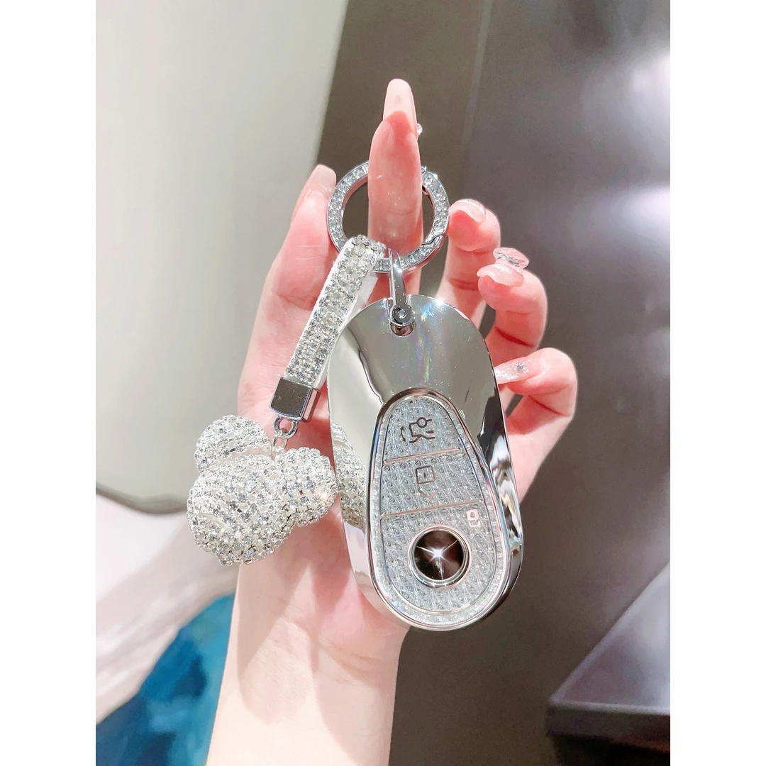 适用24款奔驰E级钥匙套e300l车扣C级c260l新款glc300l女包S级gle
