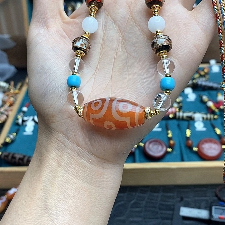 玛瑙/玉髓颈饰合金