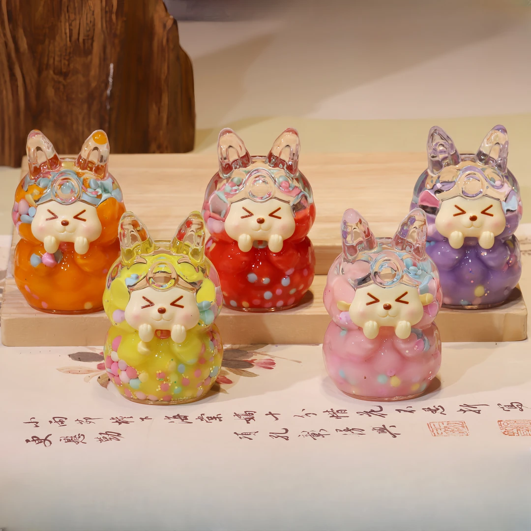 【直播拆】锦鲤KK 流沙夜光摆件创意可爱大号摆设 车载 超好看