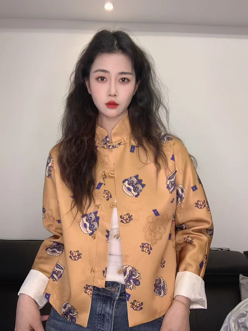 九月    醒狮外套    新款重工中式盘扣显瘦上衣新中式