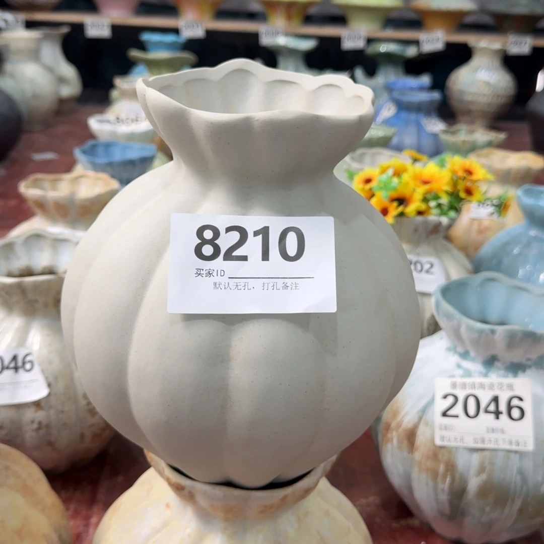 亓***景德镇高温花瓶景德镇高温花瓶编码8210高24口8默认无孔