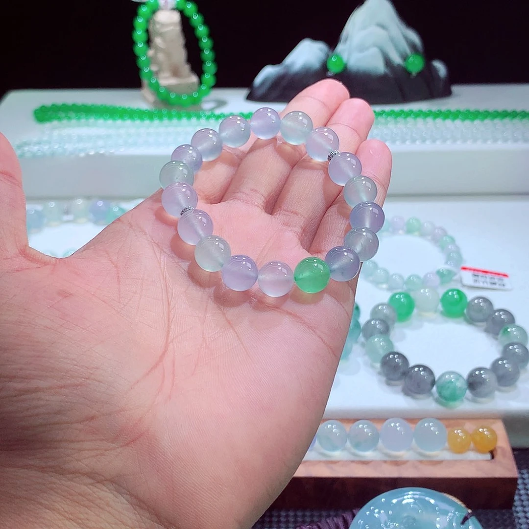 未镶嵌手链翡翠总价35万，定金2万，支持全国送货上门