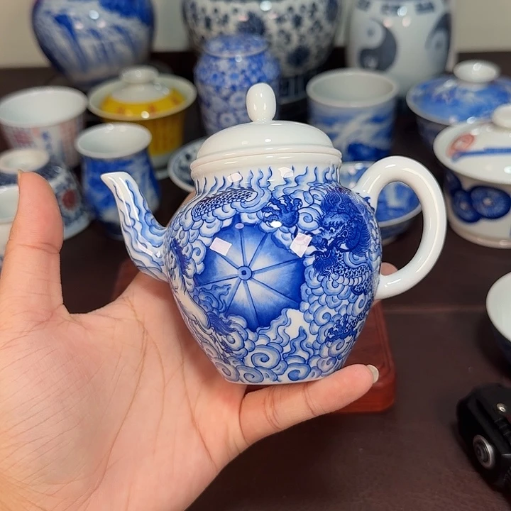 杯现代景德镇陶瓷盖碗