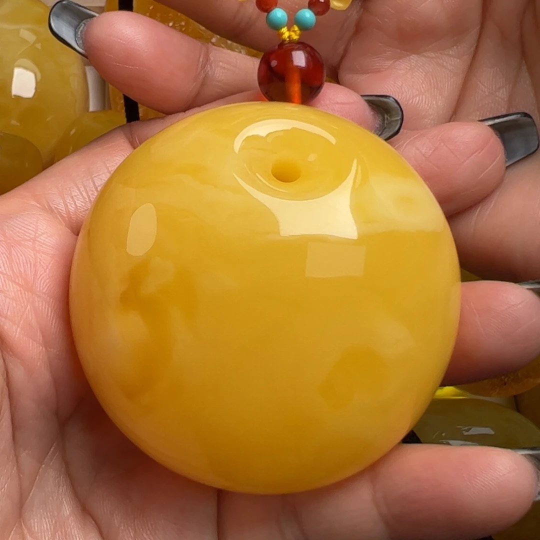 蜜蜡毛衣链未镶嵌无烤色无优化无补胶无煮蜜无覆膜无辐照