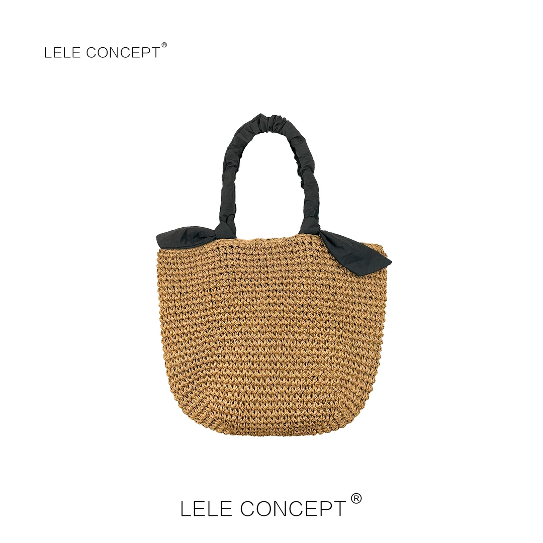 LELE CONCEPT丨时尚田园风时装款单肩编织包BB067