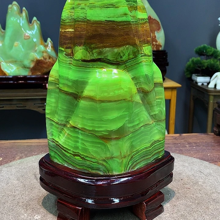 石材靠山摆件创意