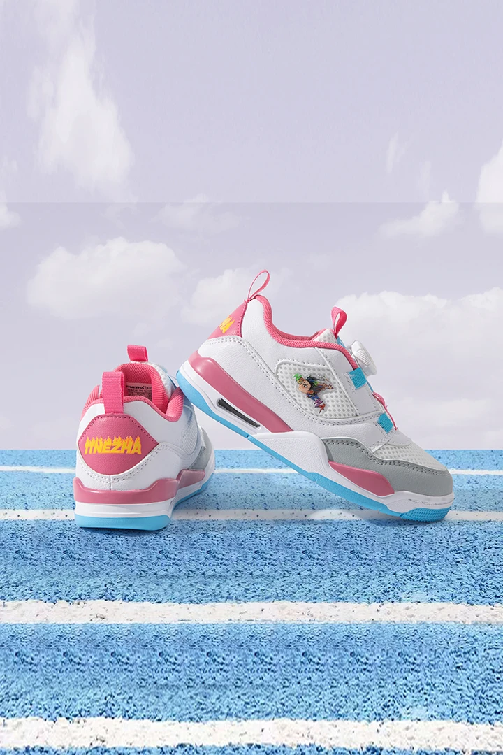 通天哪吒开学季儿童鞋气垫闪灯潮流防滑乔家联名篮球鞋运动鞋