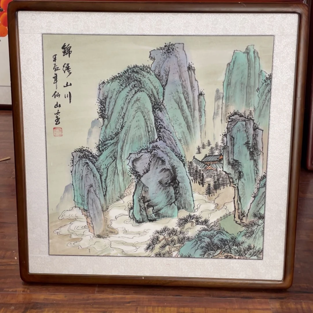 国画带框尺寸63*63厘米