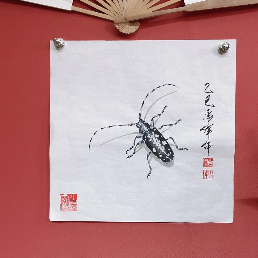 国画冯伟老师手绘国画作品音浩