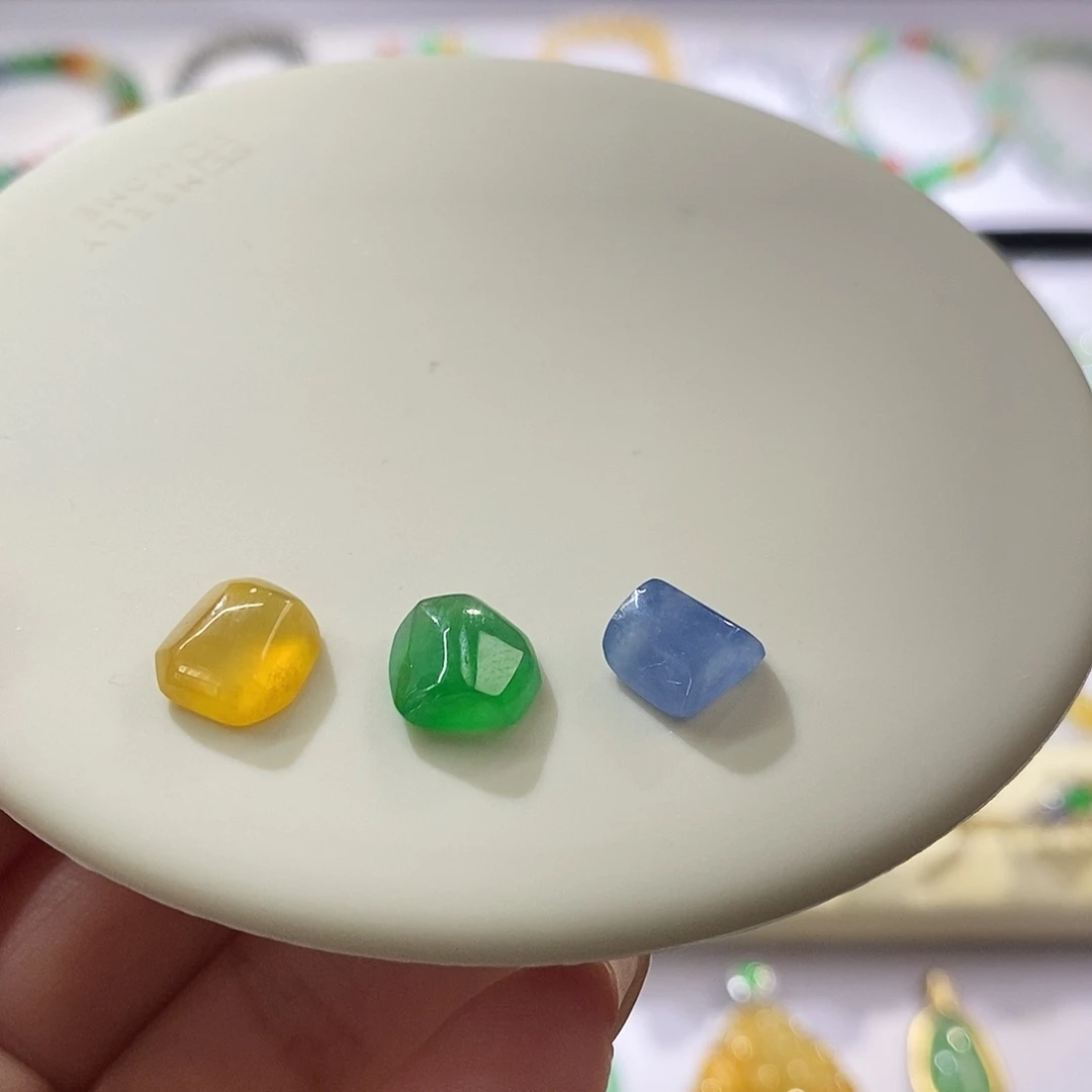 翡翠散珠一手切割面随行