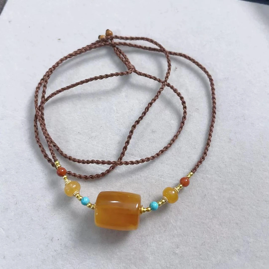 蜜蜡编绳项链 282 YQ