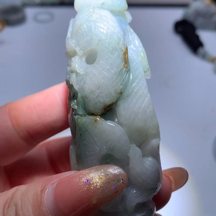 翡翠未镶嵌颈饰保真天然A货翡翠