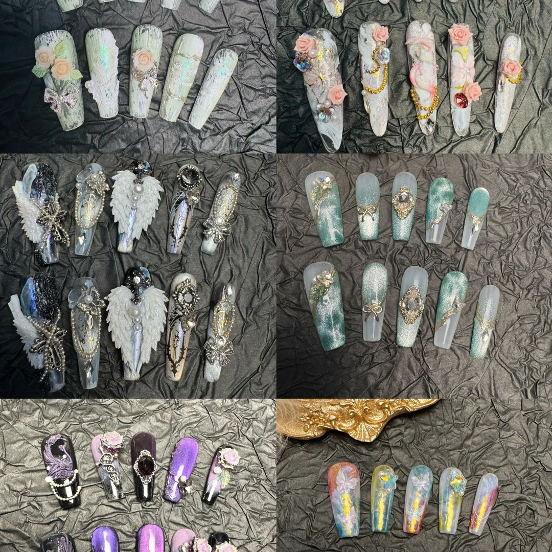 【随机两幅短甲】  Molly纯手工穿戴甲