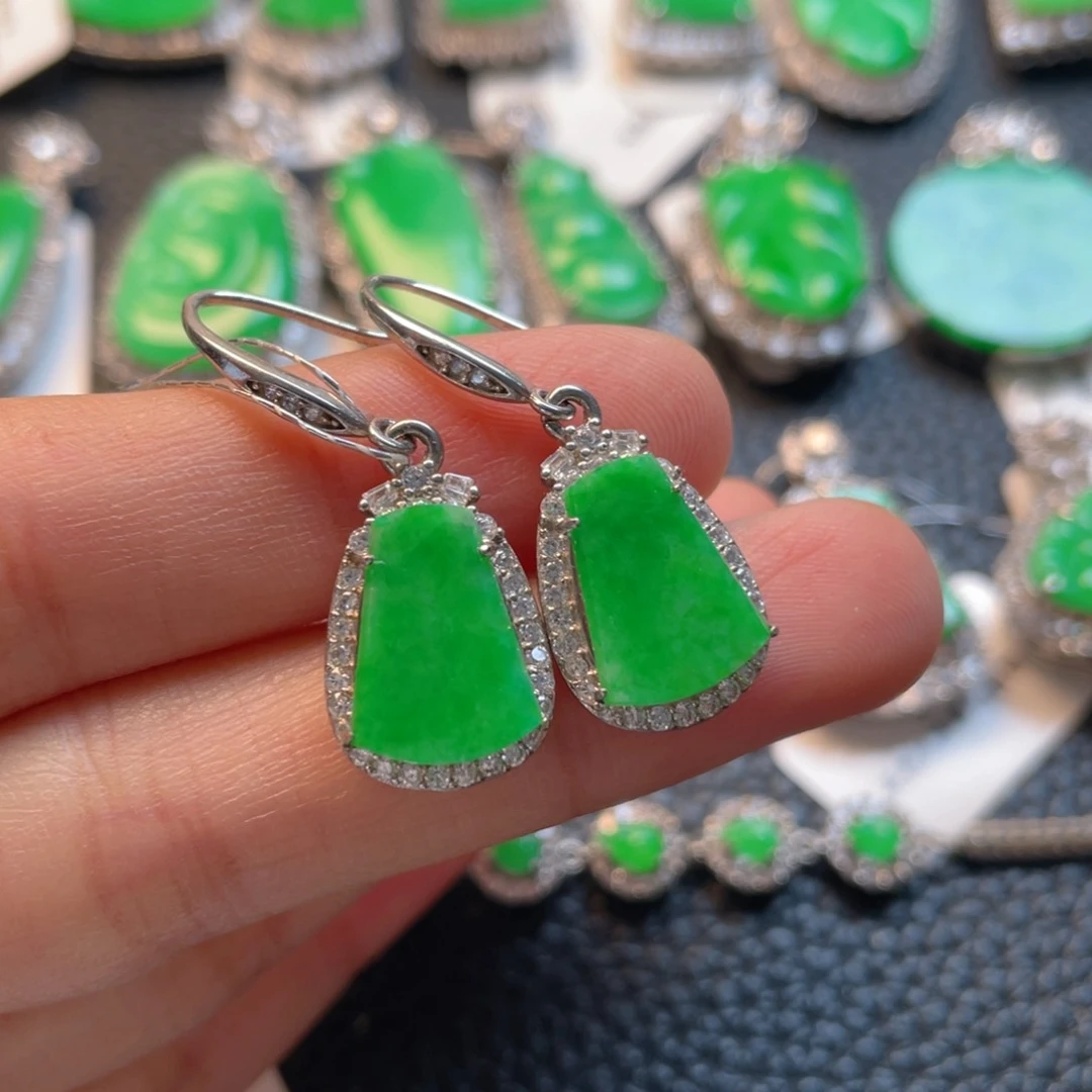 翡翠银S925镶嵌颈饰