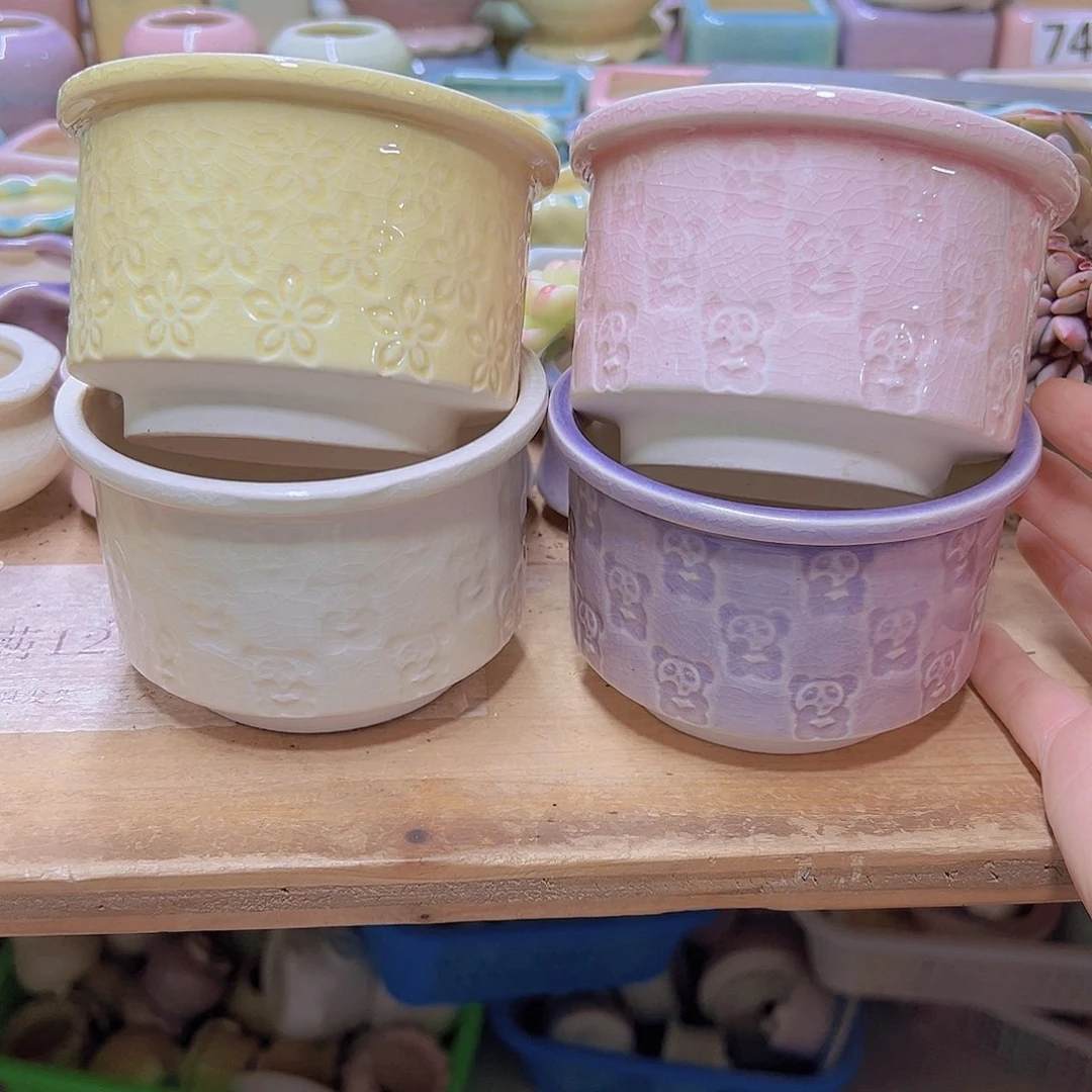 陶瓷花盆当场满12包邮