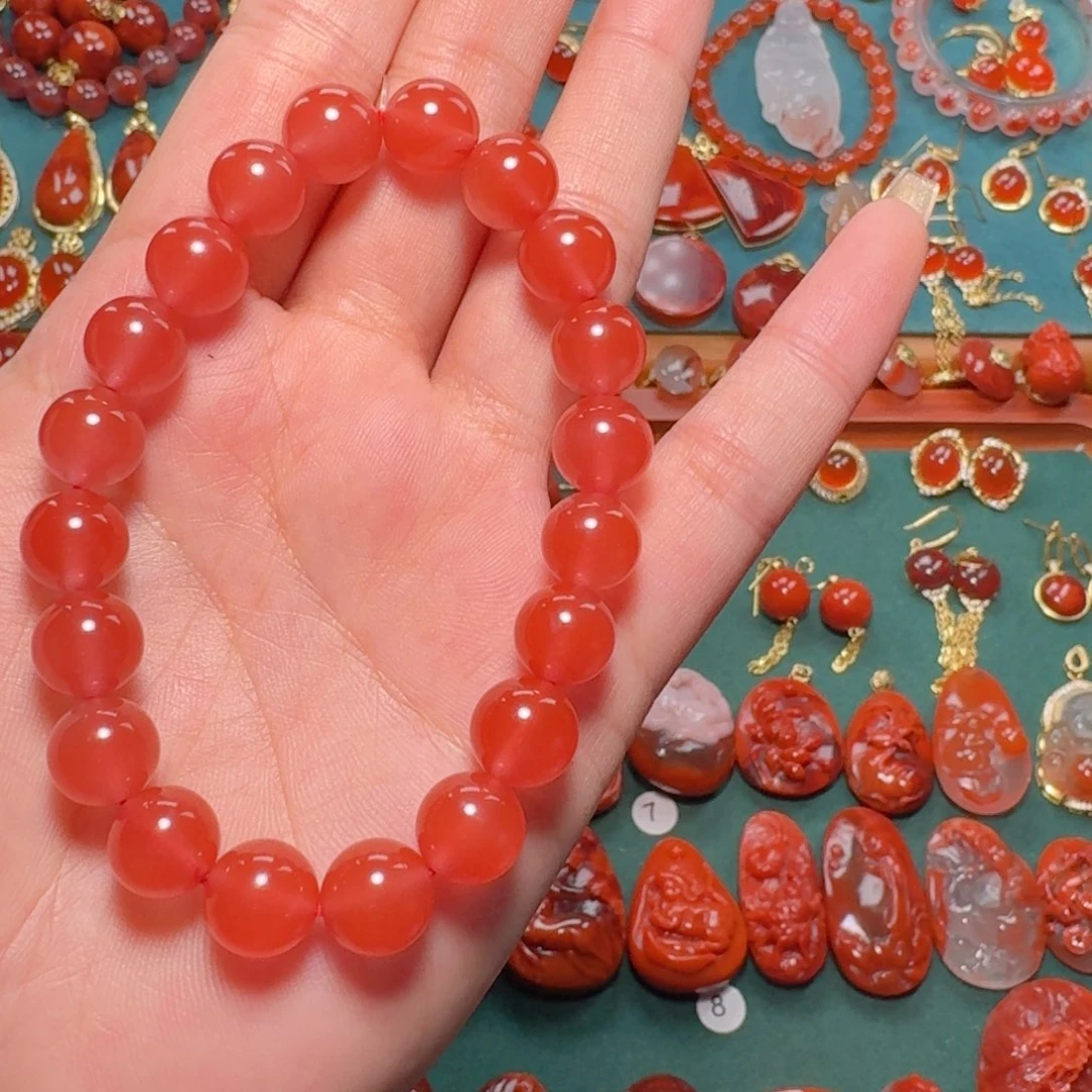 南红玛瑙南红9+未镶嵌