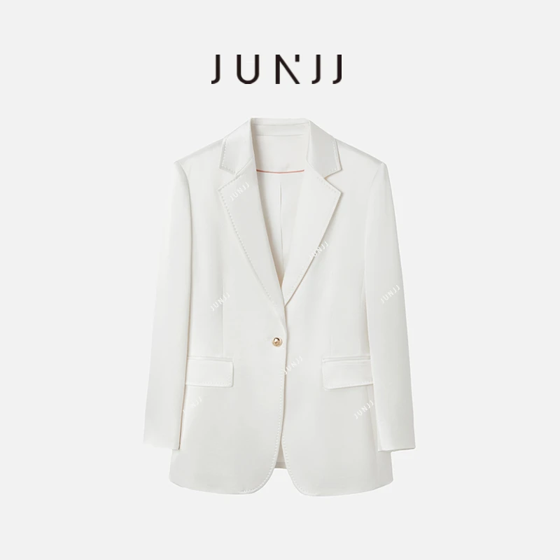 JUNJJ【白茶与鹿】西装外套女春季新款25年休闲气质薄款高级感西服