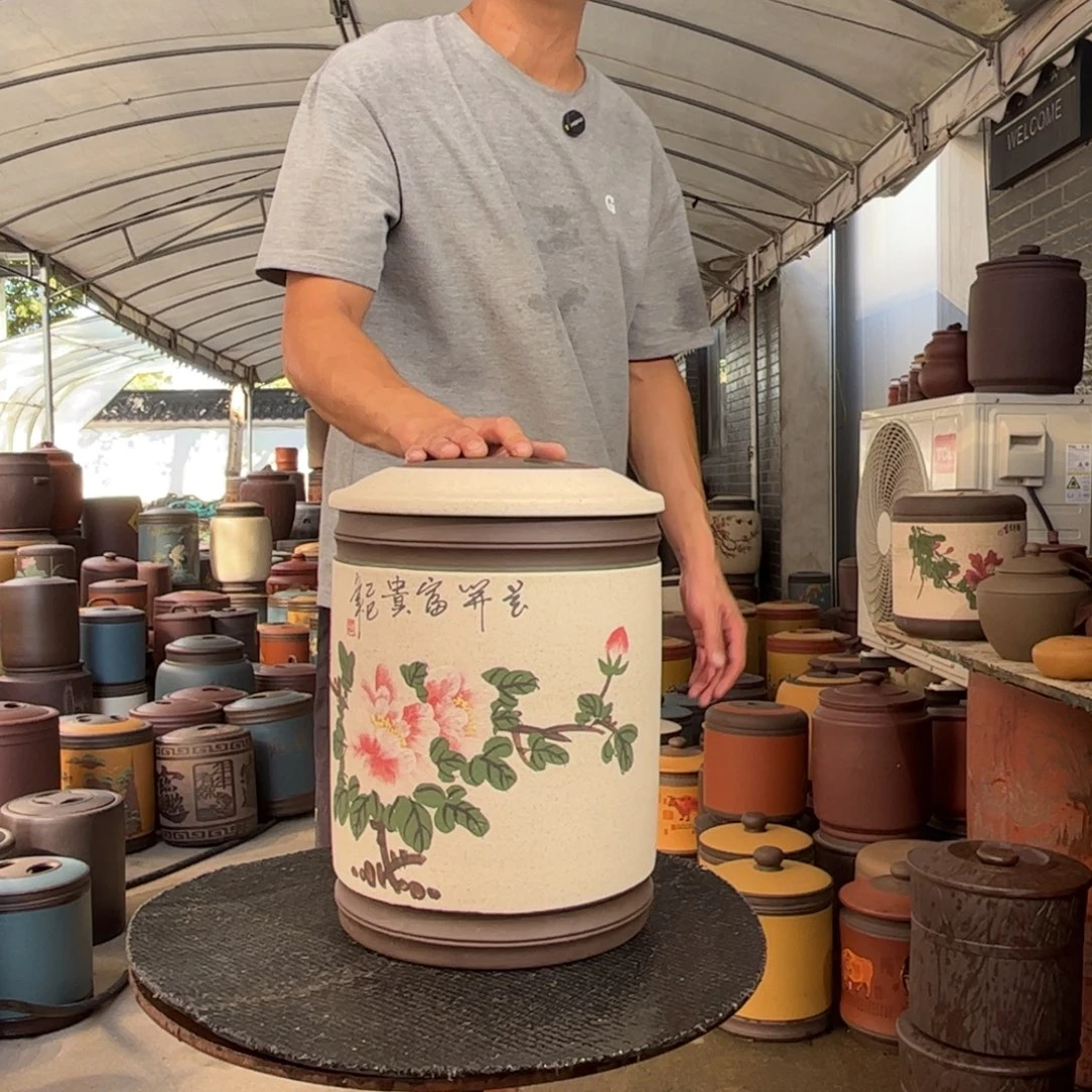 茶叶罐紫砂12 饼茶叶罐