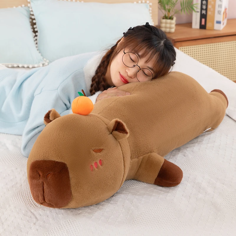 60cm卡皮巴拉毛绒玩具爬款一个 手工测量会有一点误差