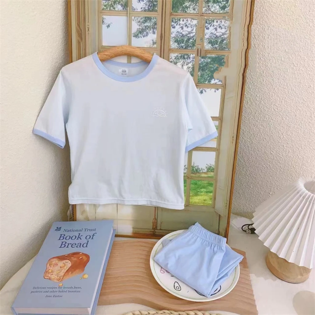 特！轻盈凉爽高支棉！艾草精萃儿童家居服睡休闲套套 H2883 D360